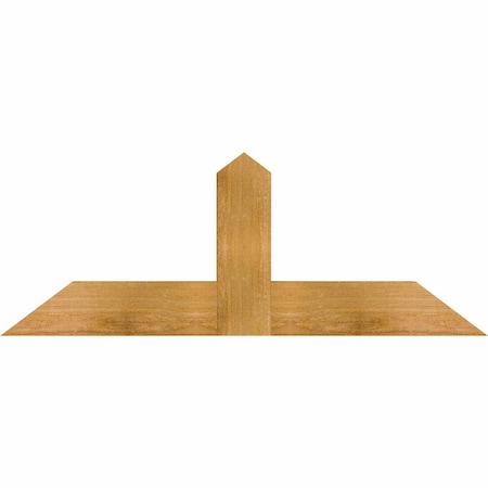 Ekena Millwork Portland Rough Sawn Timber Gable Bracket, Western Red Cedar, 36"W x 13"H x 2"D x 4"F, 9/12 Pitch GBW036X13X0204POR00RWR